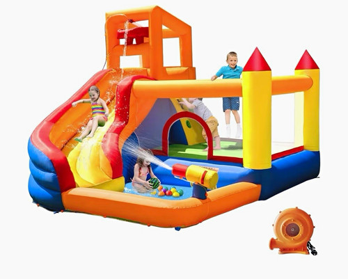 Inflatable bouncy castle slide - inflatable,