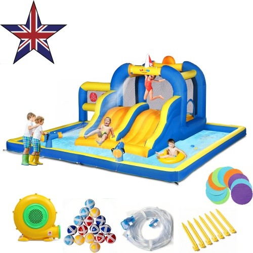 Kids bouncy castle with double - kids,