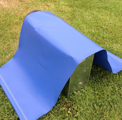 Fan cover for bouncy castle