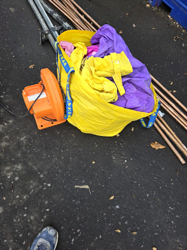 Yellow purple inflatable - yellow,