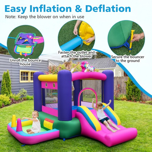Inflatable bouncy castle - bouncy, with