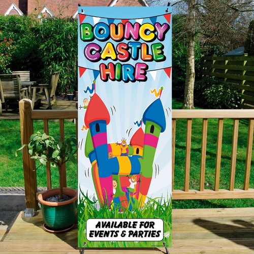 Bouncy castle hire sign - bouncy,