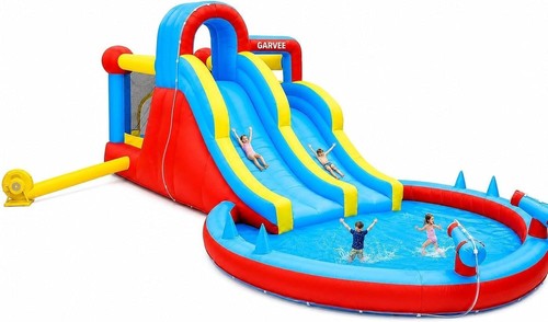 Inflatable bouncy castle with - inflatable,