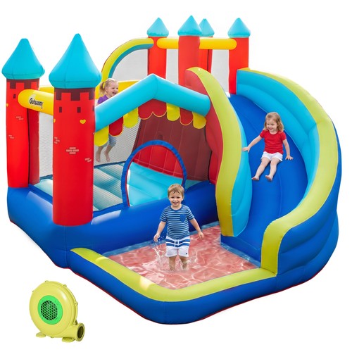 Outsunny kids bouncy castle - kids, w/