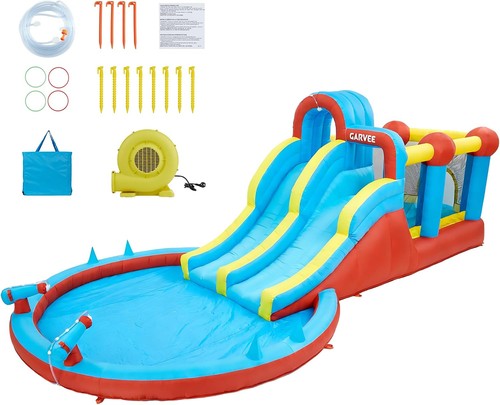 Kids bouncy castle with slides - kids,