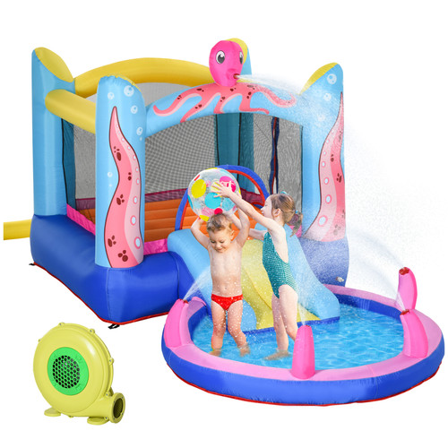 Bouncy castle slide water - castle, pool